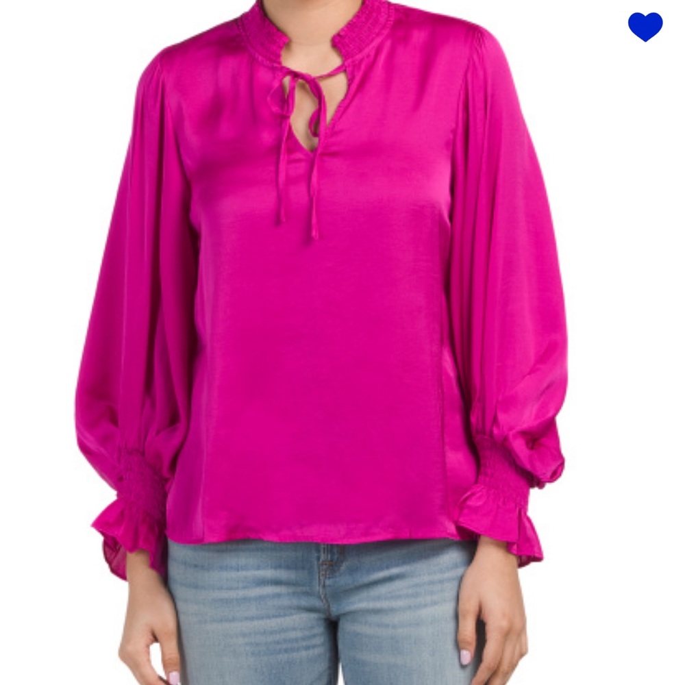 NWT 1.State Peasant Split Neck Top Sz S
